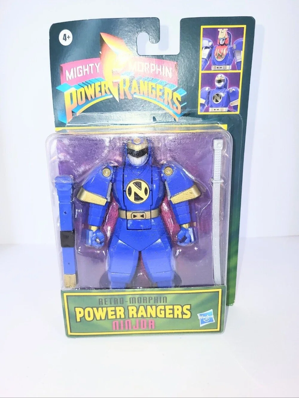 NIB Mighty Morphin Power Rangers Retro-Morphin Action Figure Hasbro Fliphead 90s